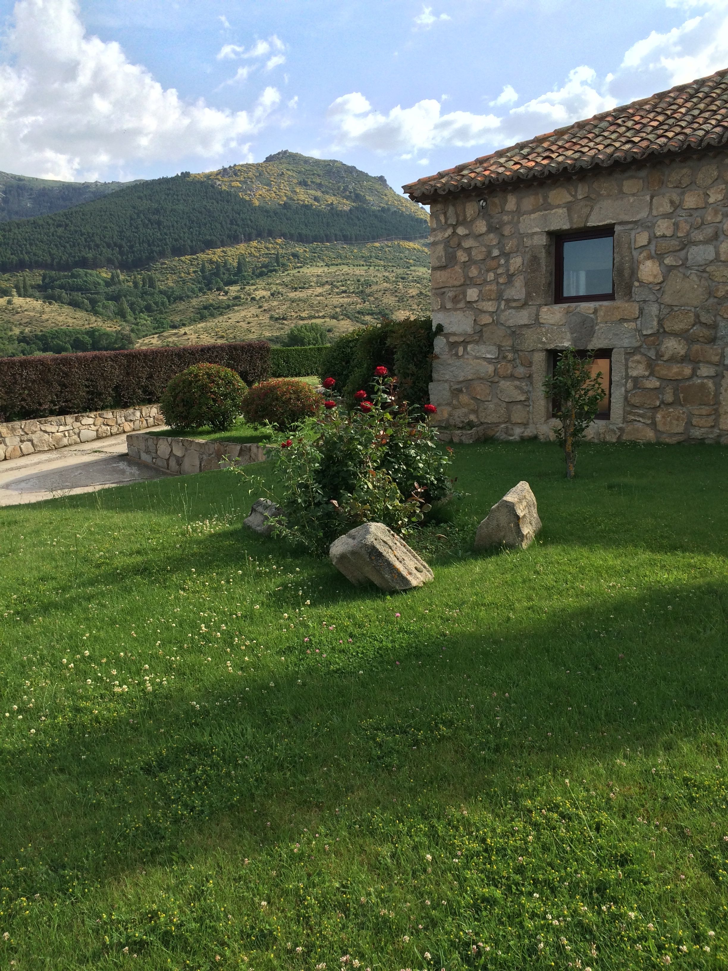 Ávila June 2015 Corner of Casa Rural and Mountains