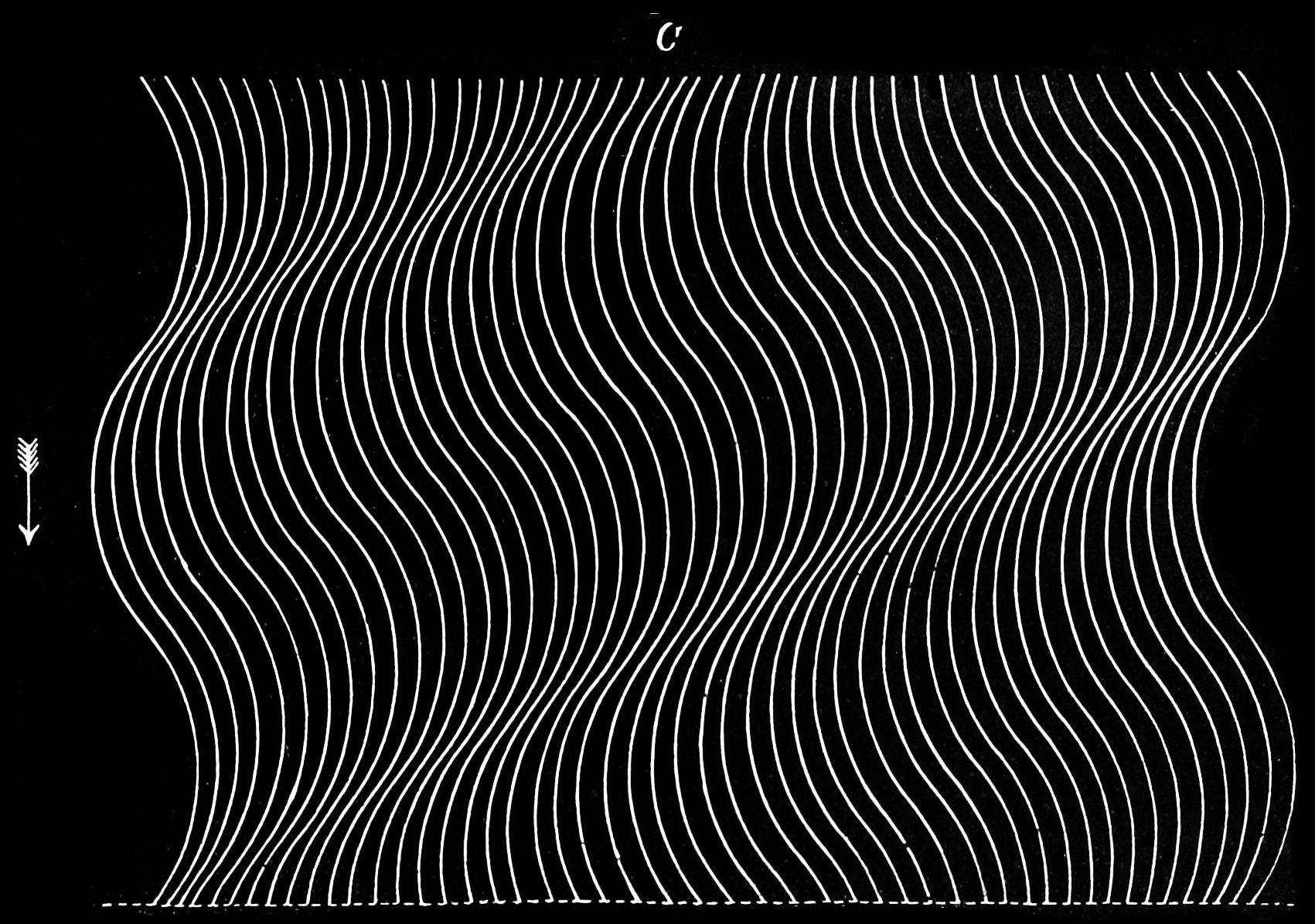 Image of compressed and rarefied air particles of sound waves